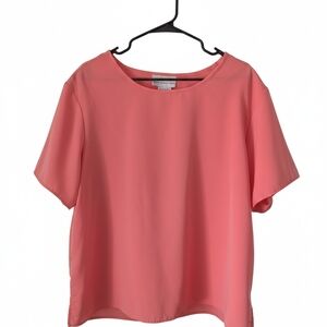 Susan Graver Coral Short Sleeve Top